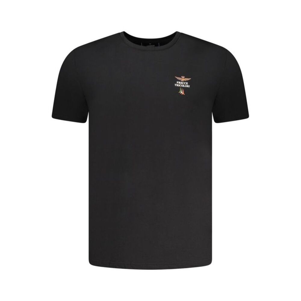 Aeronautica Militare Black Cotton Men's Men's T-Shirt